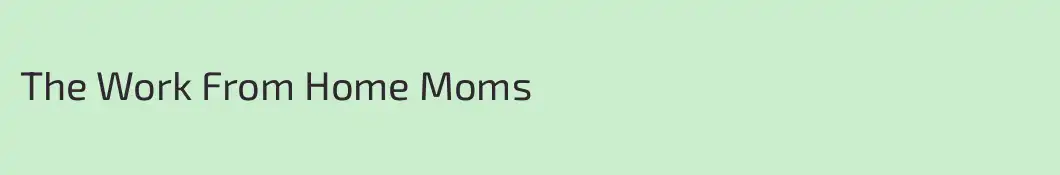 The Work From Home Moms